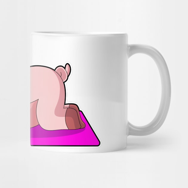 Pig Yoga Gymnastics by Markus Schnabel